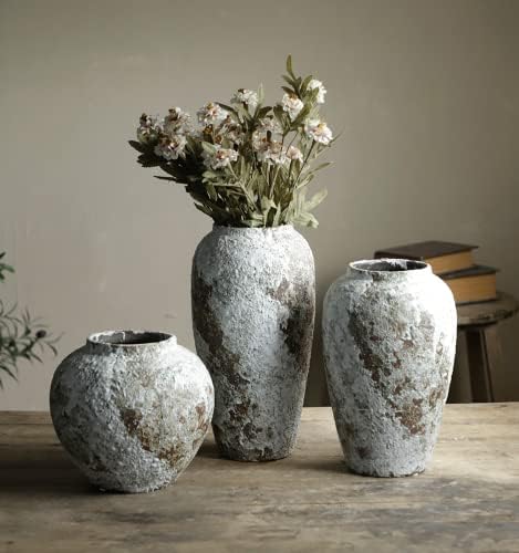 Ysncidan rustikalni keramički cvijet velika vaza, vintage pod visoki vazni seoski kuća za dnevni