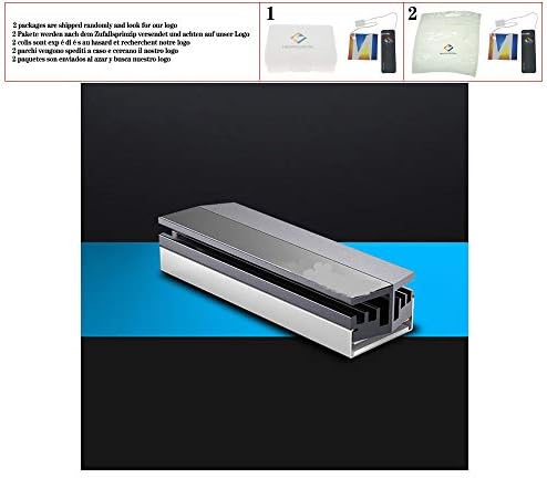 Univerzalna aluminijska legura M.2 SSD hladnjak čvrstog stanja hard disk hladnjak hladnjak hladnjak hladni jastučići C26, srebrno siva