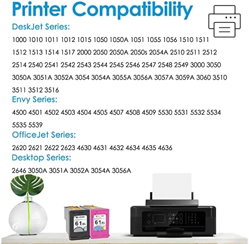 AIMINIE 61xl zamjena za HP Envy 5530 4500 Officejet 4630 kertridže sa mastilom za štampač za HP 61 61XL mastilo crno i u boji