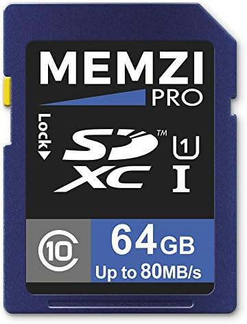 MEMZI PRO 64GB Klasa 10 80MB/s SDXC memorijska kartica za Sony Alpha A7, a7R, a7s, A7 II, A7S