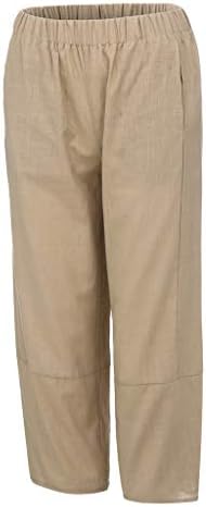 Xiloccer ženske kapri planinarske pantalone casual solid bend žene pamučne hlače hlače noge elastične pantalone labave hlače