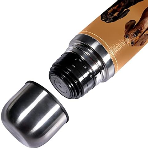 SDFSDFSD 17 oz Vakuum izolirane boce od nehrđajućeg čelika Sportska kavana Putnička krigla Freuidna koža Zamotana
