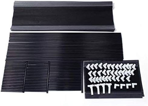 SOSO-BANTIAN1989 crni 10 slojeva metalna cijev besplatni stalak za stajanje cipela, 50 pari Proširiva djeljiva djeljiva netkana tkanina za pohranu cipela Organizator ormara