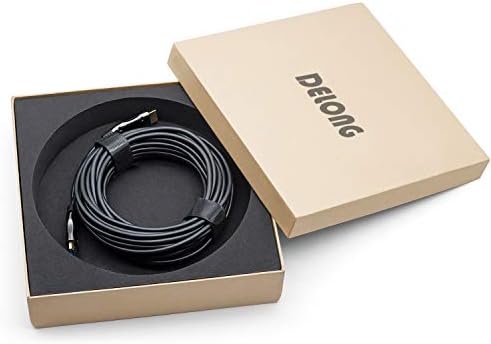 8K vlakna HDMI kabl 50ft, Delong HDMI 2.1 Fiber optički nosač za kablove 8k @ 60Hz, 4k @ 120Hz, 48Gbps,