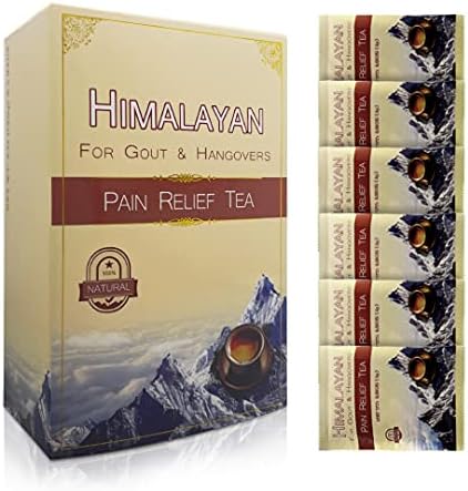 Ws GLOBAL Natural Pain Relief Himalayan čaj nervni artritis zajednički išijas koljeno Tailbone Backache giht mamurluk migrena fibromialgija balansiraju nivoe mokraćne kiseline i antiinflamatorne biljne