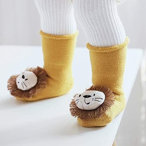 Meiqing 1 par lav dizajn unisex baby toddler hvatača čarape spratske čarape protiv klizanja čarape