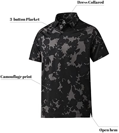 Deolax Muške polo majice modni otisci Athletic Golf polo majice casual klasik fit mekani prozračni