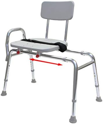 Pro-Slide klupa za prijenos kade i klizna tuš stolica sa izrezom za dodatno čišćenje . Višestruke sigurnosne
