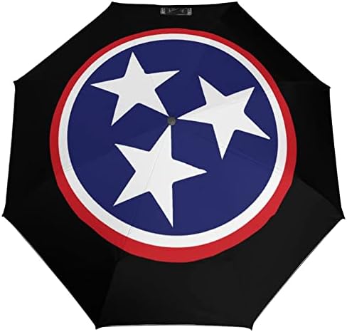 Zastava Tennesseeja 3 preklopi putni kišobrani Anti-UV Vjetrootporni kišobrani modni Auto Otvoreni kišobran