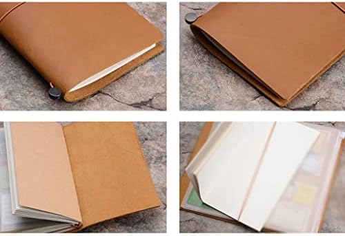 Trexd kožni planer za notebook ručno izrađen putnik dnevnik putovnice dnevni list za skici