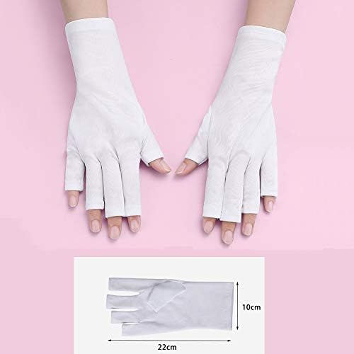 2 par UV štit rukavice za UV svjetlo lampa za sušenje noktiju Anti UV rukavica za Gel manikure za LED / UV,