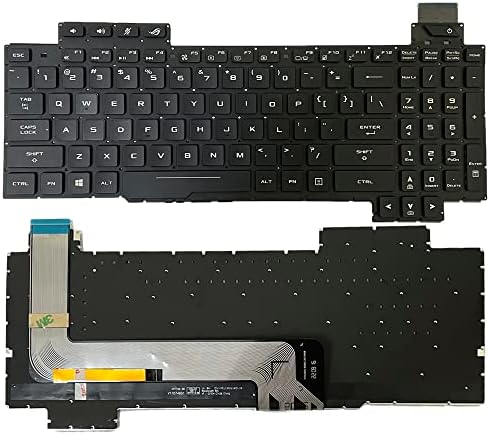 Gintai laptopi Američka tastatura zamjena za pozadinsko osvjetljenje za Asus ROG Strix GL703V GL703VD GL703VM GL703GE GL703GM GL703GS GL503VD GL503VM GL503GE