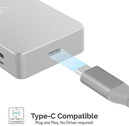 Sabrent 9 u 1 USB C HUB za Windows & amp; Mac + USB Type-C eksterni Stereo zvučni Adapter
