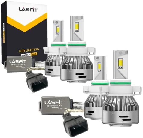 LasFit 5202 5201 LED magle žarulje Dual Color Switchback 6000K bijeli / 3000K amber žuta
