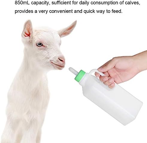 Aqur2020 bočica za vodu za životinje, držač za mlijeko za njegu krava bijelih 850ml