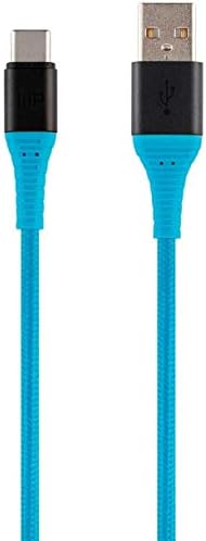 Monopricija najlonska pletenica USB C do USB a 2,0 kabela - 3 metra - plava | Tip C, izdržljiv, brzi naboj za