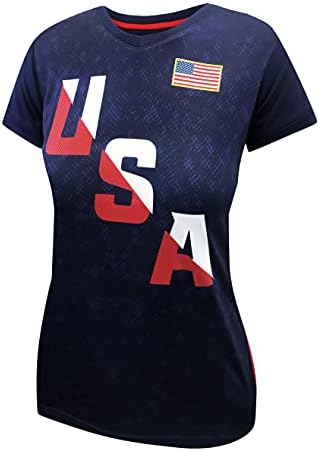 Icon Sports Uswntpa igrači Assn majica-ženski dres inspirisan dresom za Dan igre zvanični Olimpijski fudbalski tim Tee Top