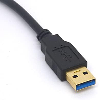 Piirusw ugao USB mikro B Zaključavanje kabela USB muško za mikro b sa dvostrukim zaključavanjem vijčanim punjenjem i kablom za podatke za HDD, Nikon D800 D800E 30cm