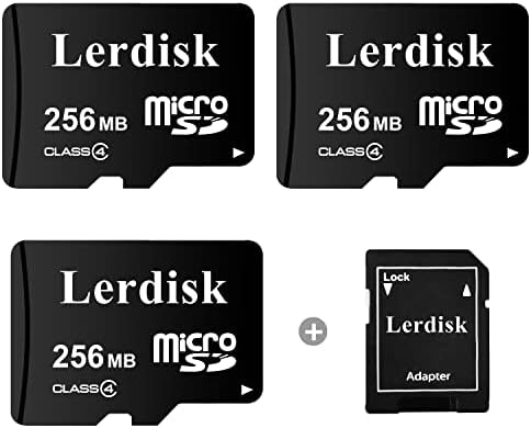 Lerdisk fabrika veleprodaja 3-Pack Micro SD kartica 256mb Klasa 4 u rasutom stanju mali kapacitet 3-Godišnja garancija koju proizvodi ovlašćeni Licencee 3c Group specijalno za skladištenje malih datoteka ili upotrebu u kompaniji
