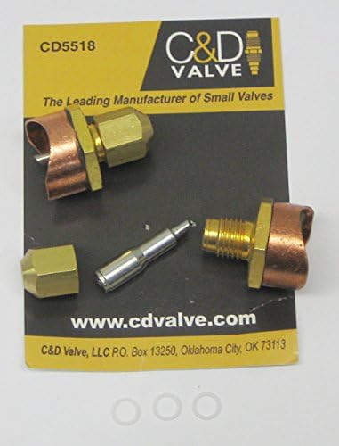 C & D ventil - CD5518 - 1-1 / 8 Podrazumijevanje samo za pirsing bakarnog sedla ventila, paket od 2