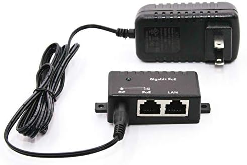 Poe Texas Poe injektor - Jednokrevetna snaga preko Ethernet pasivnog POE adaptera - 10/100/1000 Gigabitni podaci