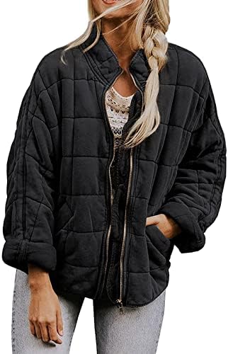 Nokmopo ženski vuneni kaput Ženske džepove dugih rukava s dugim rukavima, jakna od pamučne jakne jesen