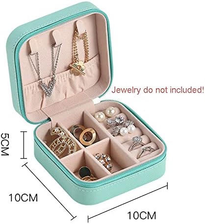 Emovery Mali nakit, mini PU kožna putni nakit za skladištenje, nakit za naušnice, ogrlicu, prstenje