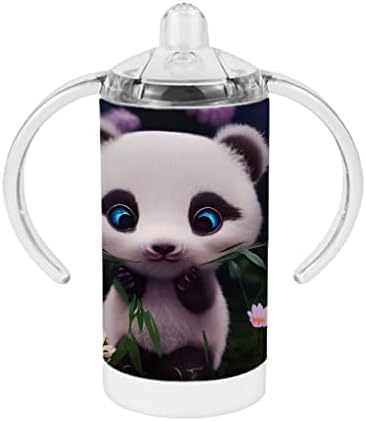 Crtić Panda Crtanje Sippy Cup-Šarena Baby Sippy Cup-Tratinčice Sippy Cup