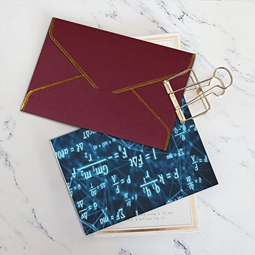 allgobee čestitke sjajne-svijetlo-plave - matematičke koverte prazne kartice Kartice za sve prilike,rođendan, Hvala, vjenčanje