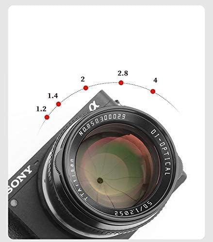 Ttartisan 50mm F1. 2 APS-C kamere objektiv ručni fokus MF kompatibilan sa Canon M Mount M1 M2 M3 M5 M6 M6II M10