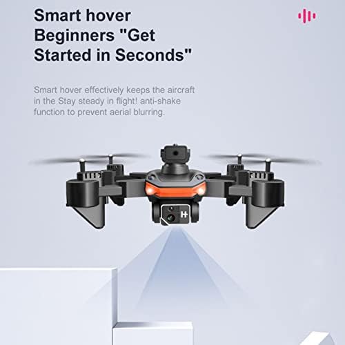 Luqeeg Drone sa daljinskim upravljanjem-sklopivi Quadcopter Drone, 2.4 G avionska Mašina za snimanje iz vazduha sa 4K HD dvostrukom kamerom protiv Shake snimanja lako leteće poklon igračke za početnike