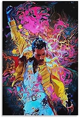 IKIYA Band pjevač Poster kraljica Poster Freddie Mercury Poster Dekorativno slikarstvo platno zid Umjetnost dnevni boravak Posteri spavaća soba Slika 12x18inch