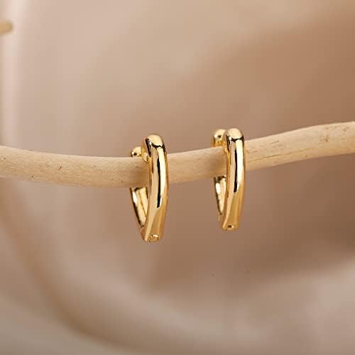 Ttndstore geometrijske naušnice sa malim srcem za žene naušnice zlatni nakit u boji-E2029g-1-61546