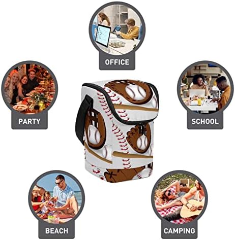 Sportska bejzbol i palica jedinstvena Ilustracijska torba za ručak za višekratnu upotrebu