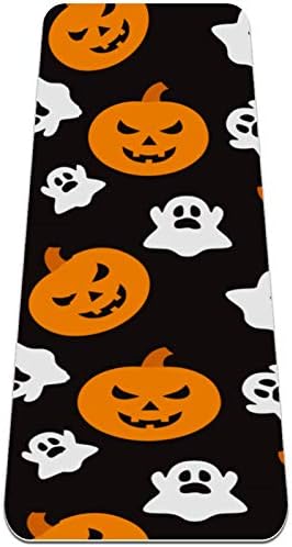 Siebzeh Halloween Funny Pumpkin Ghost Premium Thick Yoga Mat Eco Friendly Rubber Health & amp; fitnes