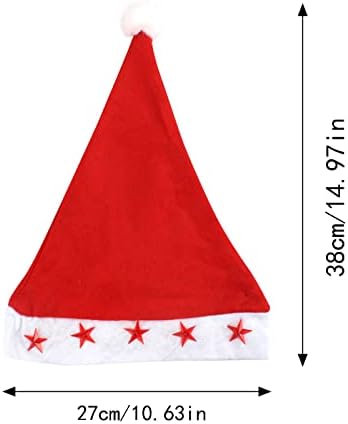 Uikymoo šešir kapa svjetlo kapa Božić sa lampicama sjajne dati istakao će šešir pet Božić zvijezda kapa kape Žene