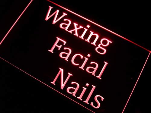 AdvPlo mazivne nokte za lica ljepote salon LED neonski znak crvena 24 x 16 inča ST4S64-M114-R