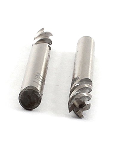 Aexit 10kom HSS krajnji mlinovi 4mm rezni prečnik 4mm drška 4 Flaute krajnji mlin kvadratni nos završni mlinovi glodalica