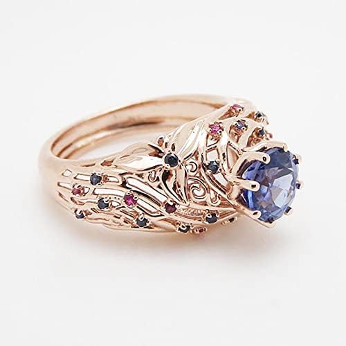 Zlatni otvor cirkona grana grana ženskog prstena sa dijamantima jednostavan modni nakit Popularni dodaci jednostavan
