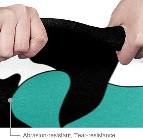 Siebzeh Whale Animal Premium Thick Yoga Mat Eco Friendly Rubber Health & amp; fitnes Non Slip