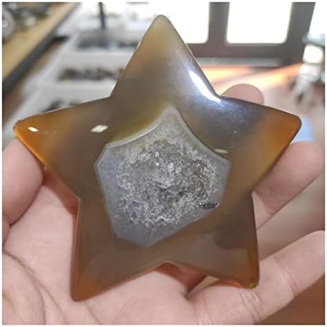 Yalych dragulje i kristali 6-8cm prirodni agater geode kvarcni kristalni rezbarski zvezda geode kristal drugy 1pcs kamenje i kristal