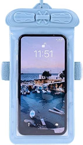 Vaxson futrola za telefon, kompatibilna sa HTC U20 5G vodootpornom torbicom suha torba [ ne folija za zaštitu ekrana ] plava