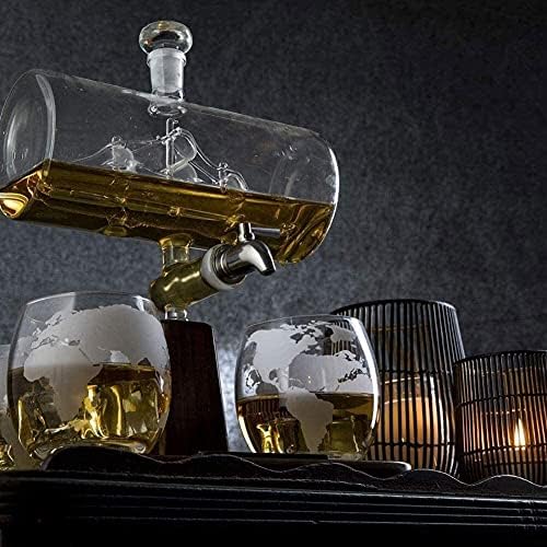 whisky decantador Whisky Decanter Wine Decanter Whisky naočare Decanter Set od 4 kamena viskija