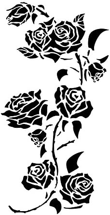14 Rose Slikarske šablone zidni model za obrtni ukrašavanje ruža ruže Airbrush cvjetni predložak 3 paketa