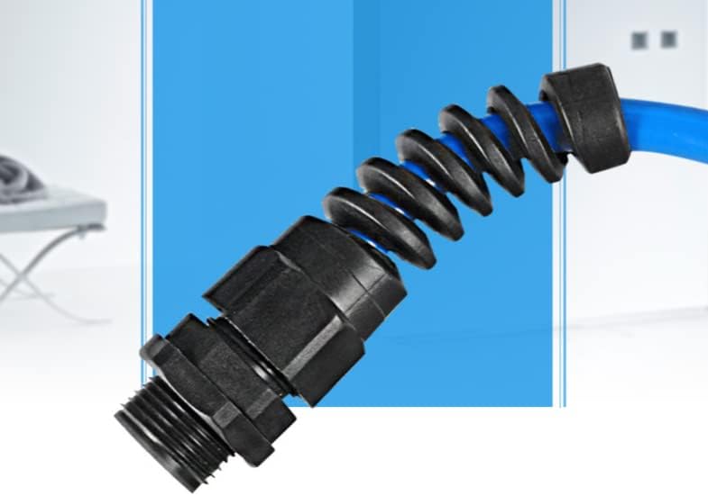 Fielect 4pcs vodootporan PG7 kabl za kabel plastični kabl žlijezda priključak Flex Spiralni napredak za