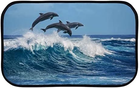 Vantaso meka kupaonica Mat prostirka Ocean morski talas Dolphin non Slip Dootmat ulazne prostirke za kupatilo