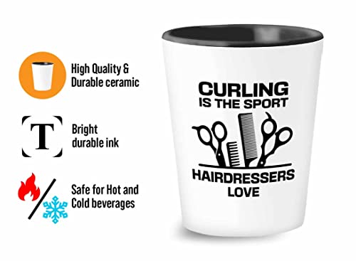 Flairy Land frizer Shot Glass 1.5 Oz-Curling je-poklon za frizerke žene frizeri frizeri omiljeni