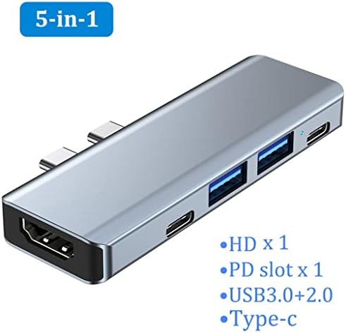 MBBJM za Tip C Dock Port C do kompatibilnog USB 3.0 adaptera TF SD čitač PD punjača za razdjelnik vazduha
