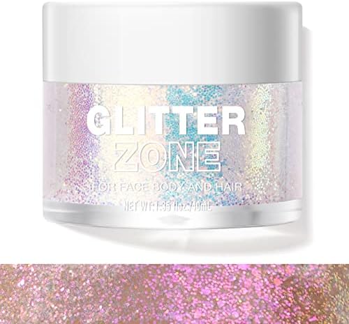LANGMANNI holografski Glitter Gel za tijelo, lice, kosu i usne.Glitter Gel Za Promjenu Boje Pod Svjetlom. Vegan