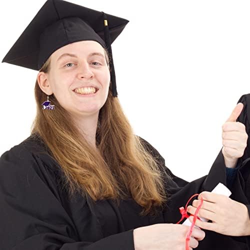 Csiyanjry99 naušnice za diplomiranje za žene djevojke akrilna smola 2023 naušnice za diplomiranje Izjava diplomski šešir Drop Dangle naušnice Srednjoškolski fakultet pokloni za diplomu za nju